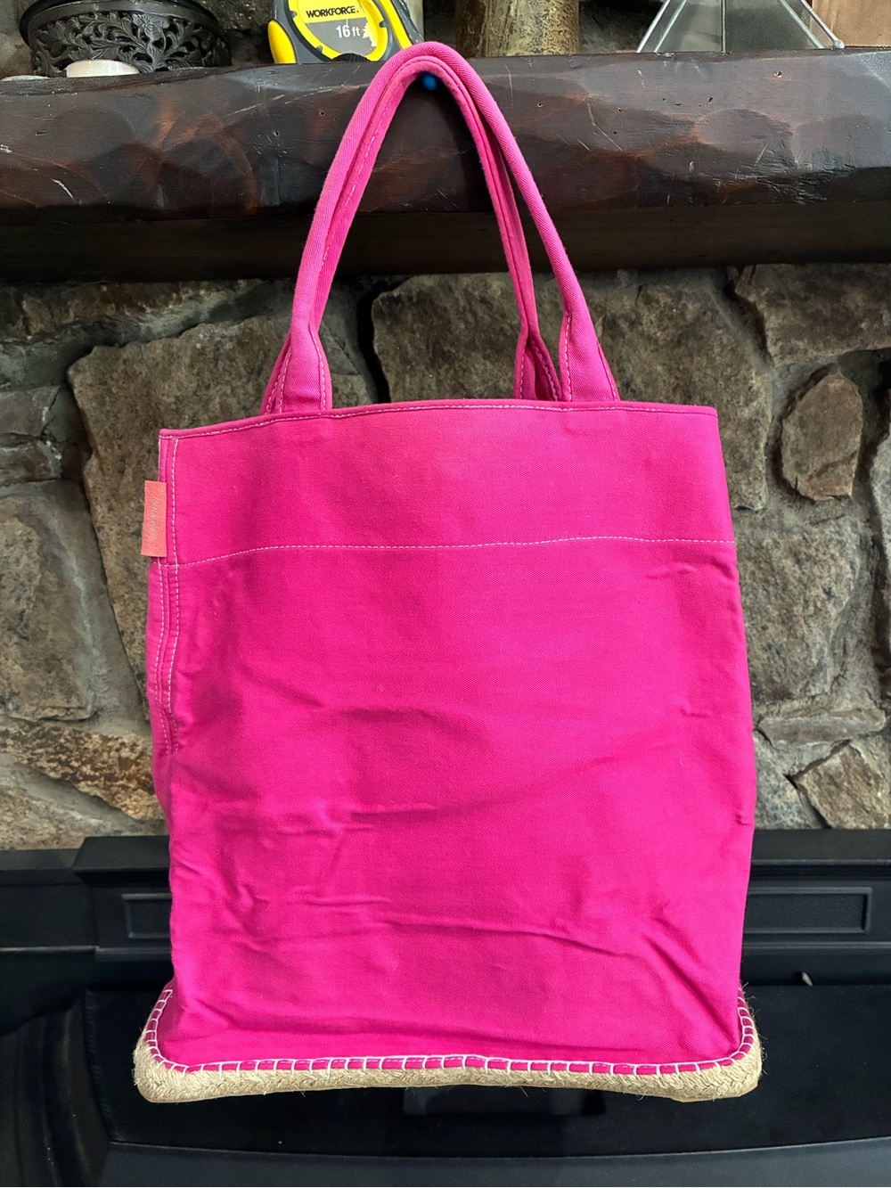 Saldarini 1882 Canvas Shoulder Tote Bag Pink New With Tags